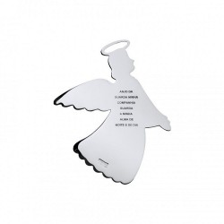 MEDALHA ANJO VESTIDO SILVER PLATED