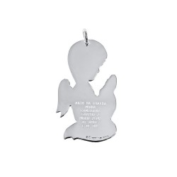 MEDALHA ANJO SILVER PLATED