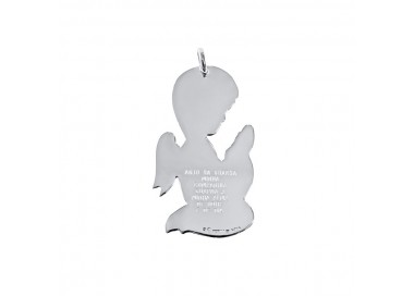 MEDALHA ANJO SILVER PLATED