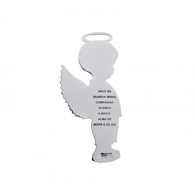 MEDALHA ANJO MENINO SILVER PLATED