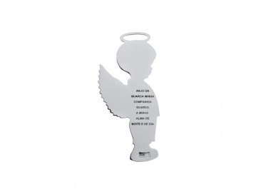 MEDALHA ANJO MENINO SILVER PLATED